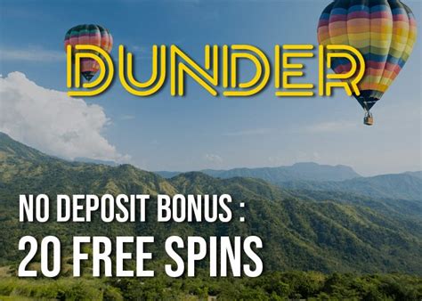 dunder casino no deposit free spins